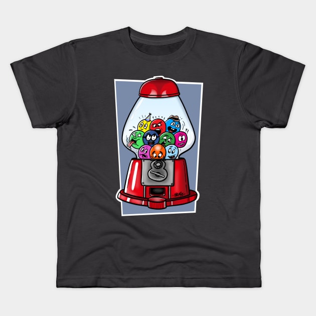 Gumball Machine Doodles Kids T-Shirt by madebystfn